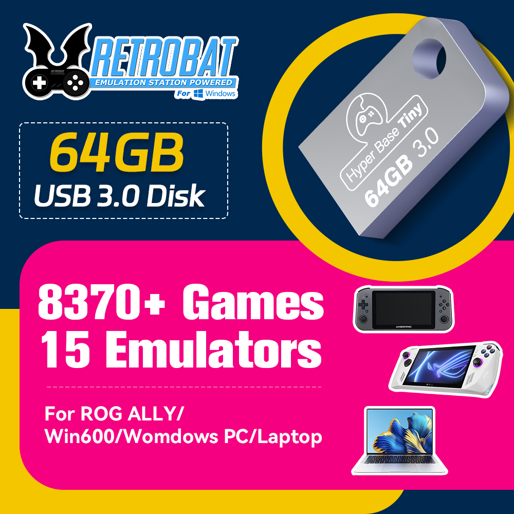 Retro Gaming N64 - JMachen 64GB Portable USB 3.0 Game