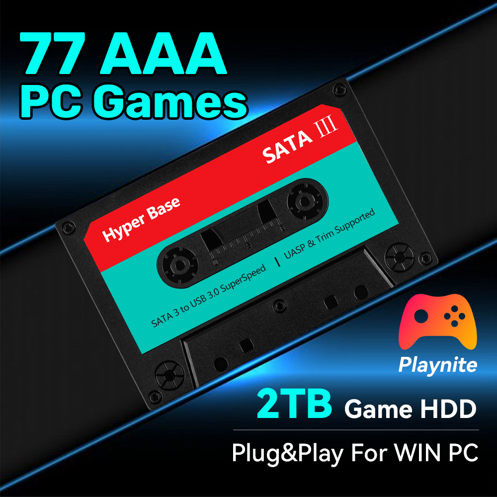 Retro Gaming N64 - 2TB Game Hard Drive With 77