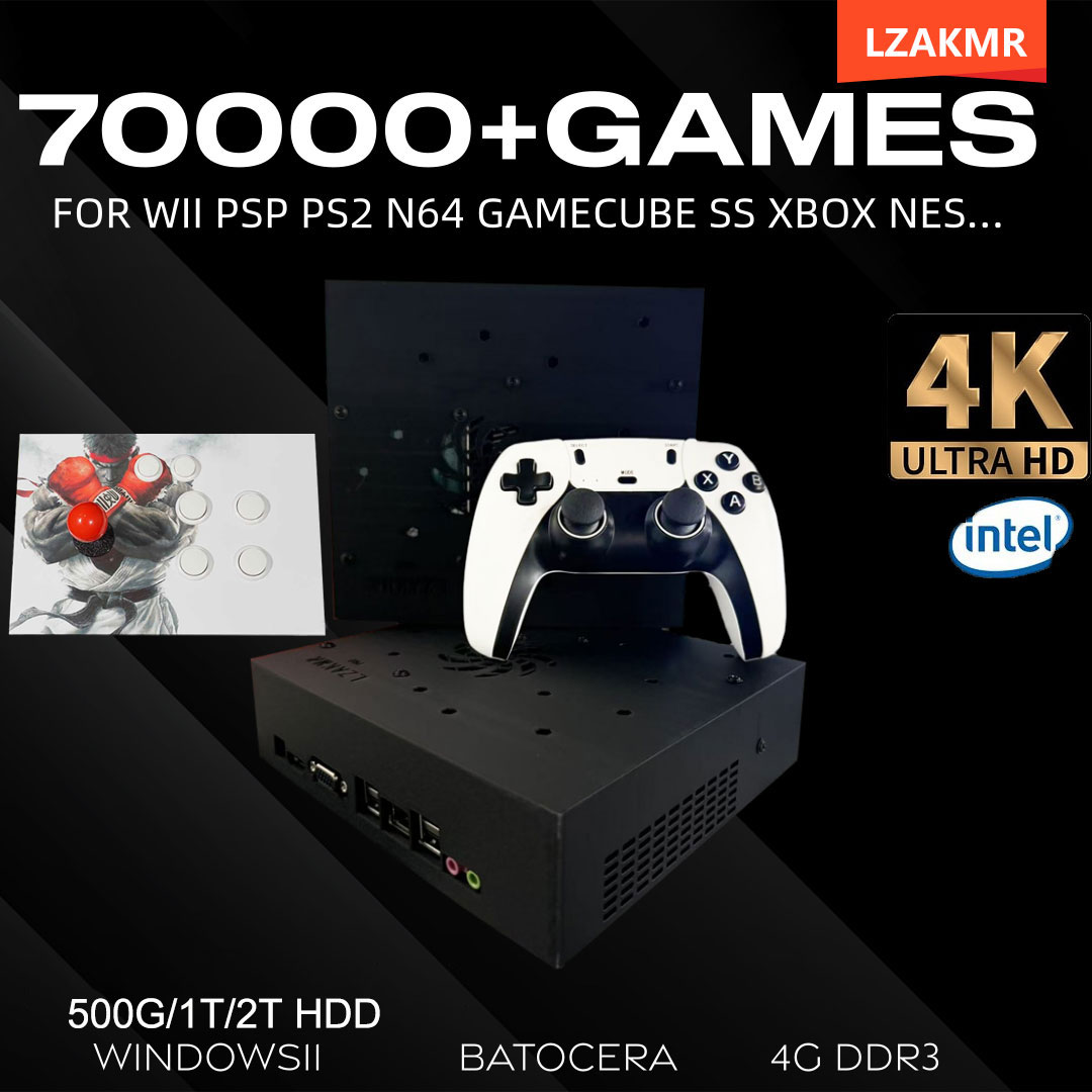 Retro Gaming N64 - Retro Gaming Console 70000+ Games 2TB
