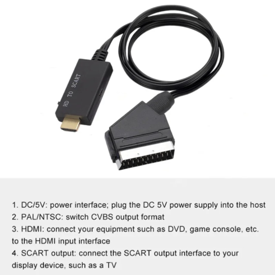 HDMI-compatible to SCART Conve - огляд і ціна Scart To Hdmi