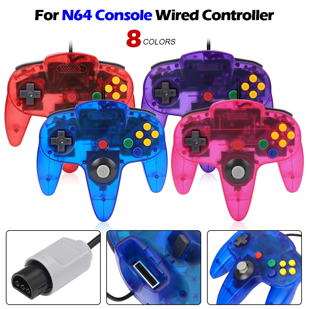 8 Colors Wired Gamepad For N64 - огляд і ціна Retro Gaming N64