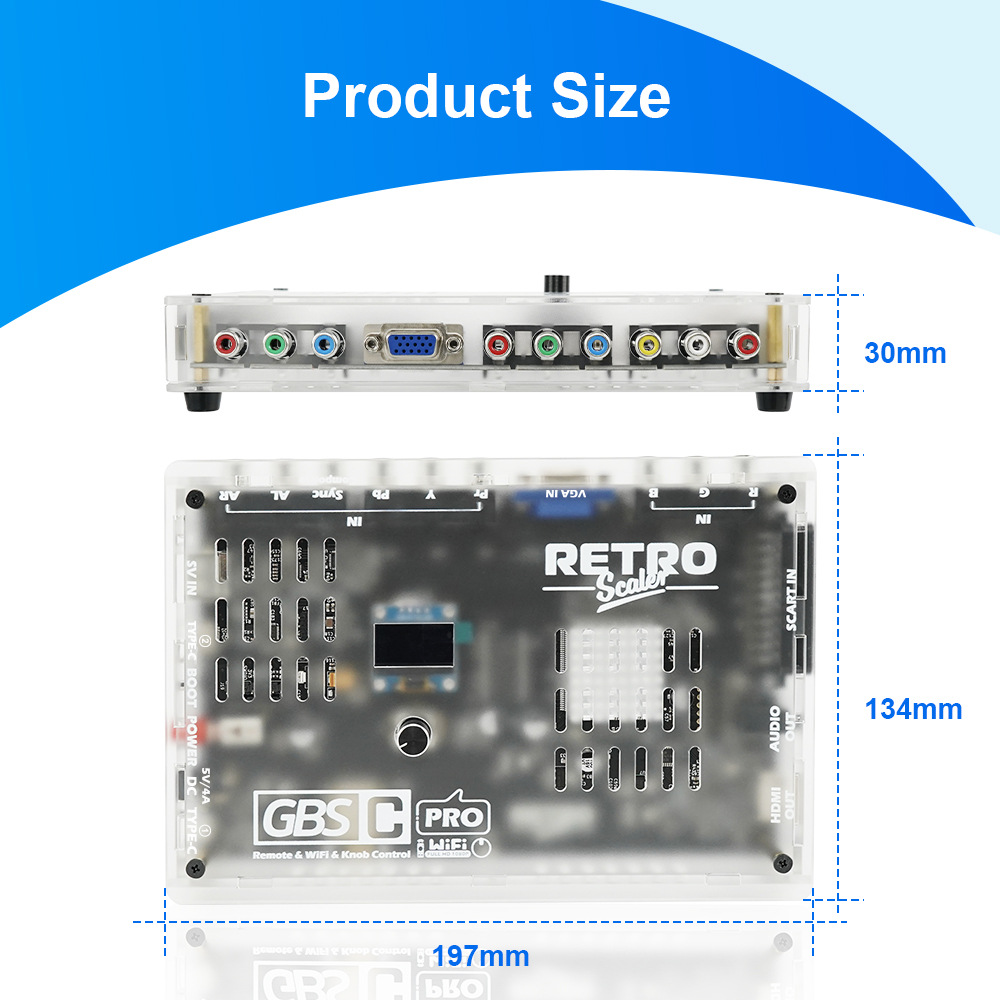 NEW Retro game GBSC Pro GBS Co - огляд і ціна Scart To Hdmi