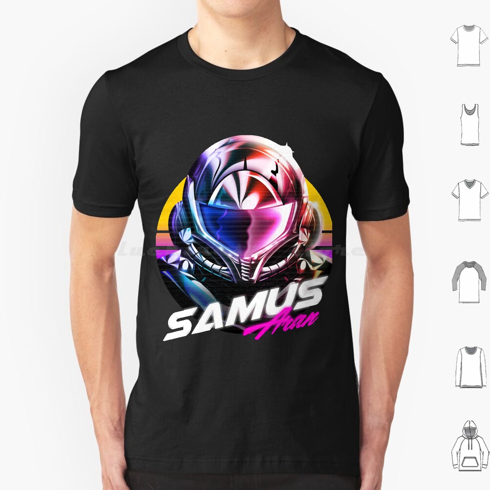 Samus Aran T Shirt 6xl Cotton  - огляд і ціна Retro Gaming T Shirt