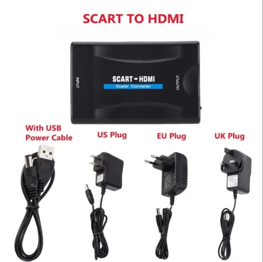 Full HD 1080P SCART to HDMI-co - огляд і ціна Scart To Hdmi