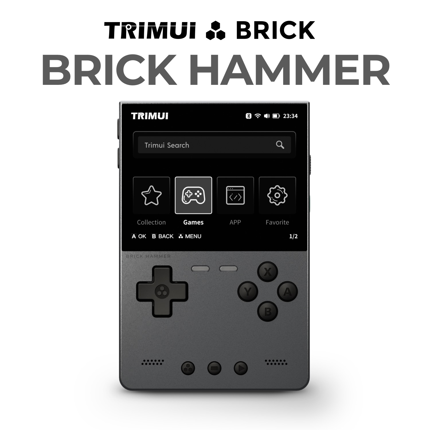 Metal Body Trimui Brick Hammer - огляд і ціна Retro Gaming Kiosk